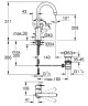 Смеситель для раковины Grohe BauLoop 23763001