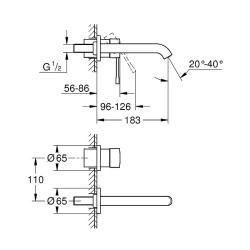 Смеситель для раковины Grohe Essence 19408001