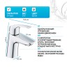 Смеситель для раковины Grohe Eurosmart 23965003 Хром