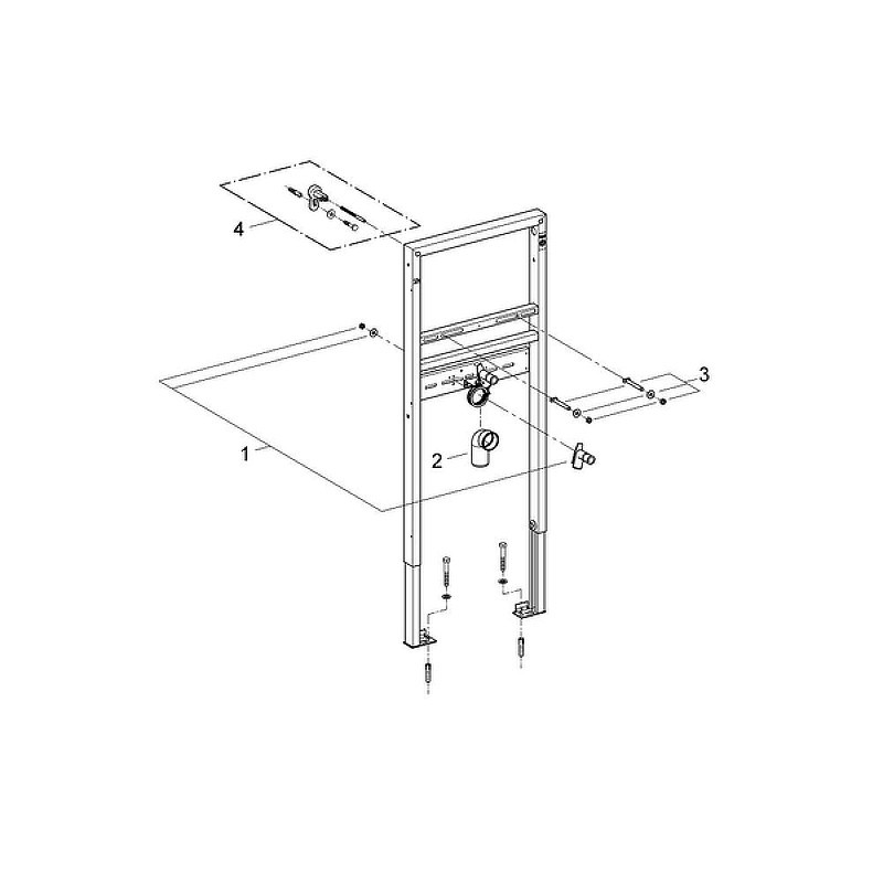 Инсталляция Grohe Rapid SL 38554001 для раковины