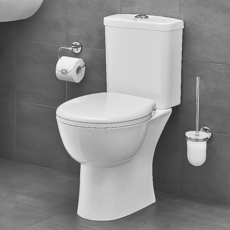 Унитаз-компакт Grohe Bau Ceramic 39346000 с бачком и сиденьем Микролифт