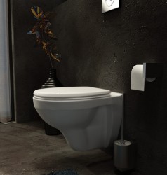 Комплект унитаза с инсталляцией Grohe Solido Perfect 39192000 с кнопкой смыва Хром и сиденьем Микролифт