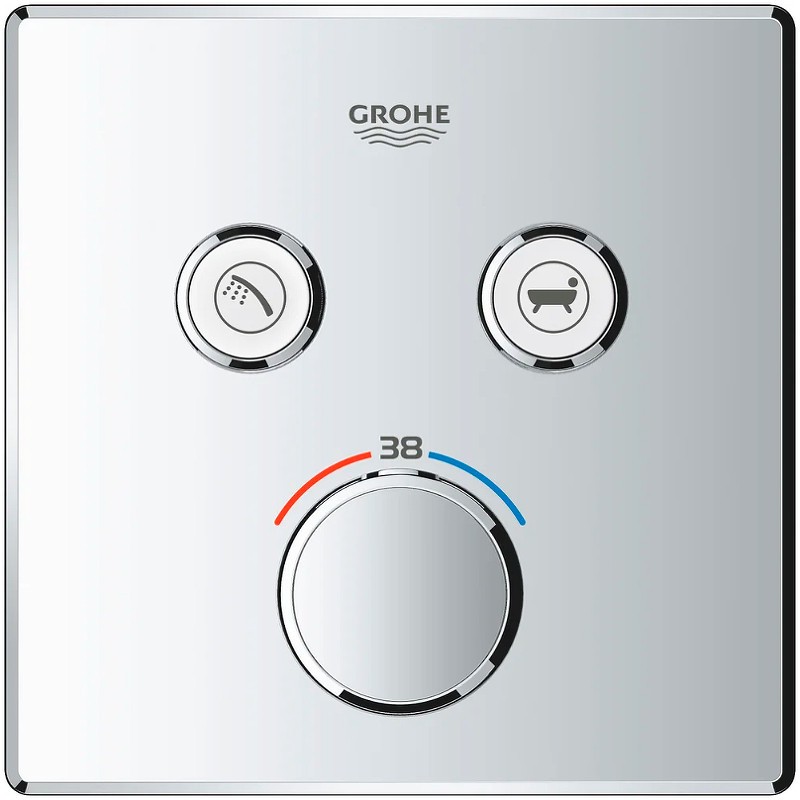Смеситель для душа Grohe Grohtherm SmartControl 29124000 с термостатом Хром