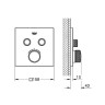 Смеситель для душа Grohe Grohtherm SmartControl 29124000 с термостатом Хром