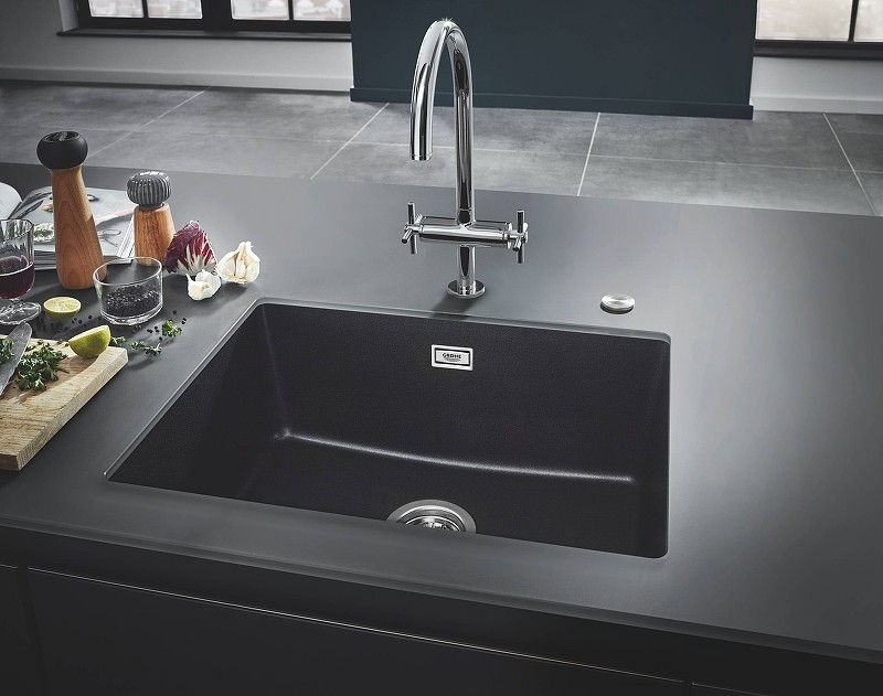 Кухонная мойка Grohe K700 61 31655AP0 Черный гранит