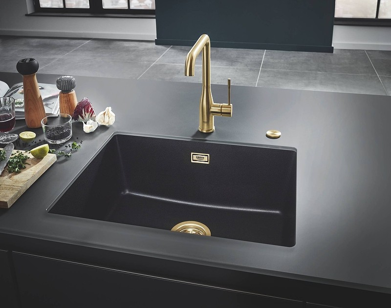 Кухонная мойка Grohe K700 61 31655AP0 Черный гранит