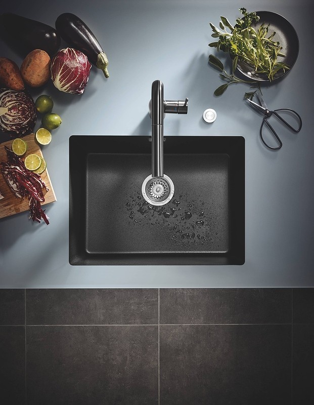 Кухонная мойка Grohe K700 61 31655AP0 Черный гранит