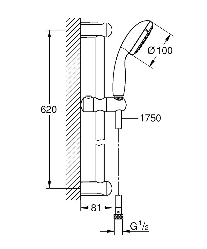 Душевой гарнитур Grohe Tempesta New 27924001