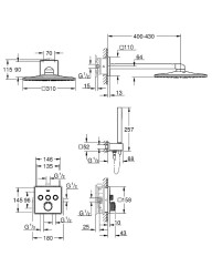 Душевая система Grohe SmartControl 34712000 Хром