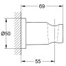 Держатель ручного душа Grohe Rainshower 27074GN0 Холодный рассвет матовый