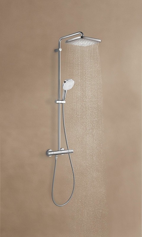 Душевая система Grohe Tempesta Cube 250 26689001 с термостатом