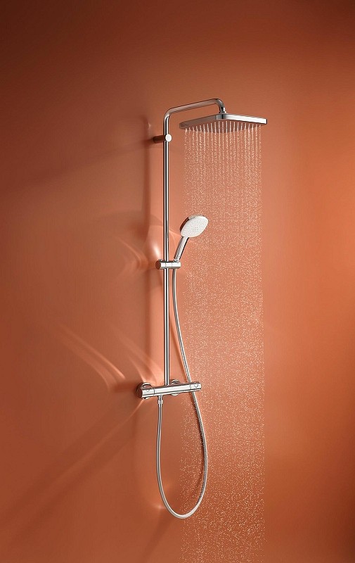 Душевая система Grohe Tempesta Cube 250 26689001 с термостатом