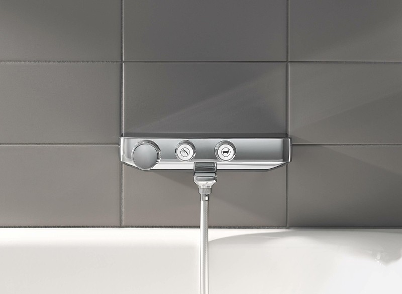 Смеситель для ванны Grohe Grohtherm SmartControl 34718000 с термостатом Хром