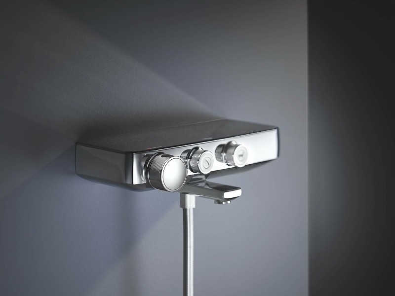 Смеситель для ванны Grohe Grohtherm SmartControl 34718000 с термостатом Хром