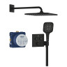 Душевая система Grohe Grohtherm 34865KF0 с термостатом цвет Черный матовый