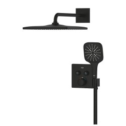 Душевая система Grohe Grohtherm 34865KF0 с термостатом цвет Черный матовый
