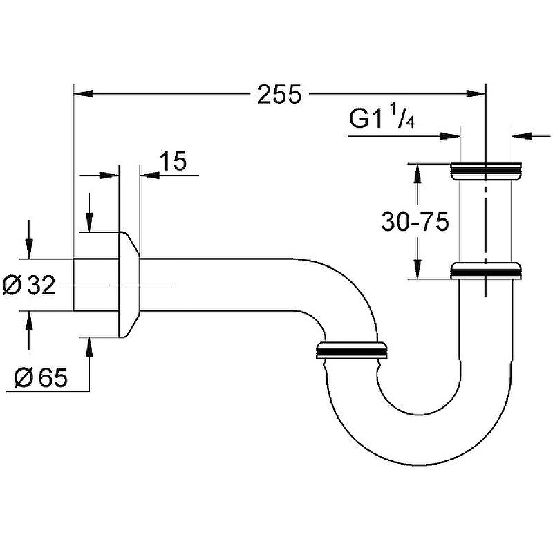 сифон Grohe 28947000 Хром