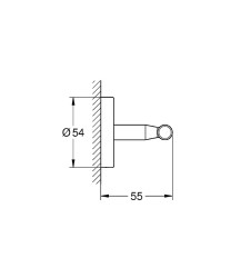 Крючок Grohe BauCosmopolitan 40461001 Хром
