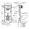 Комплект унитаза с инсталляцией Grohe Rapid SL 39182001 цвет Белый с сиденьем Микролифт и клавишей смыва цвет Хром