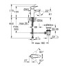 Смеситель для раковины Grohe Bauflow 23751000 Хром
