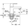 Кран для холодной воды Grohe Eurocube 23137000