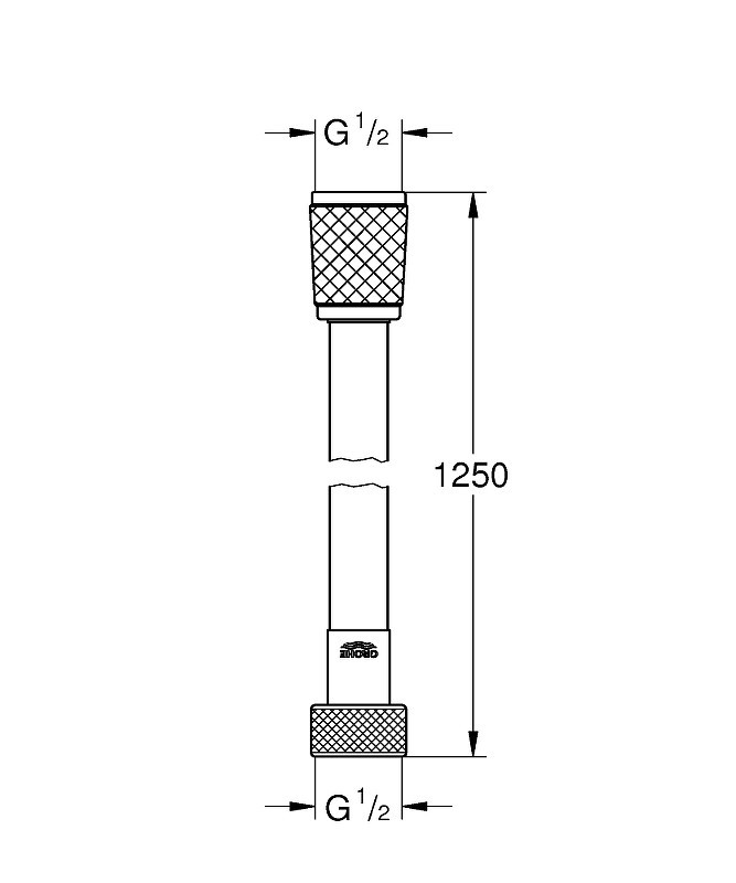 Душевой шланг Grohe Relexaflex 125 45971001 Хром