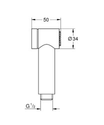 Гигиенический душ Grohe Sena Trigger Spray 26328000 Хром