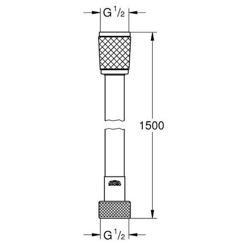 Душевой шланг Grohe Rotaflex 28409002 Хром