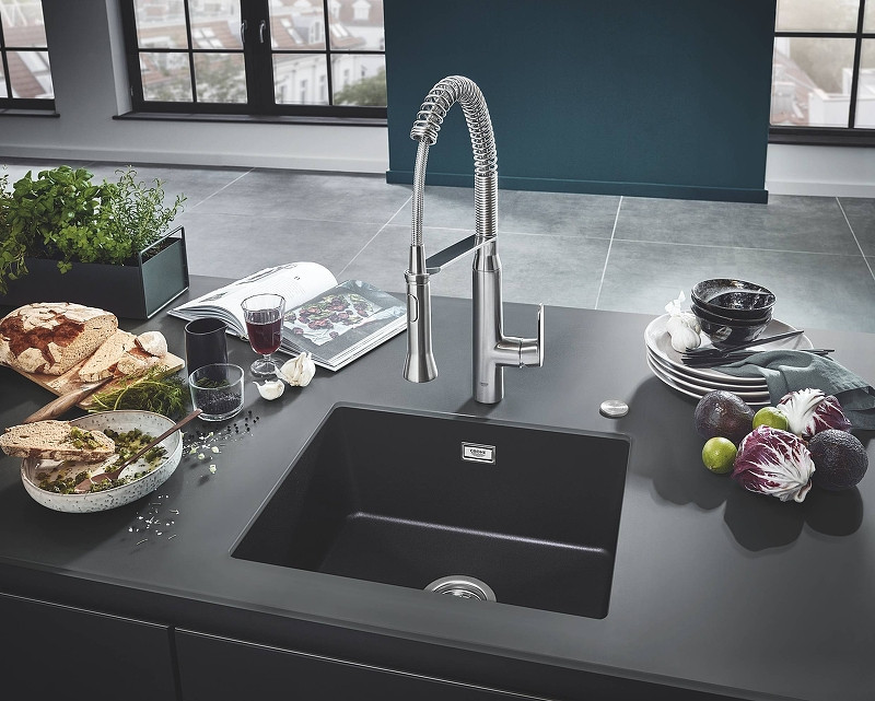 Кухонная мойка Grohe K700 53 31654AP0 Черный гранит