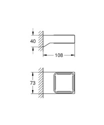Держатель Grohe Selection Cube 40865000