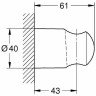 Держатель ручного душа Grohe Tempesta 28605001 Хром