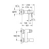 Смеситель для ванны Grohe Eurocube 23140000 Хром