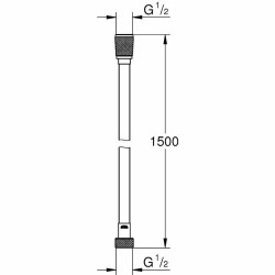 Душевой шланг Grohe Silverflex 26346001 Хром