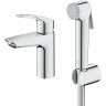 Смеситель для раковины Grohe Eurosmart 23124003 с гигиеническим душем Хром