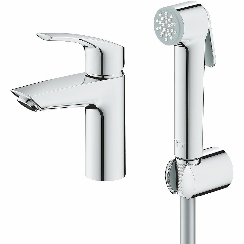 Смеситель для раковины Grohe Eurosmart 23124003 с гигиеническим душем Хром