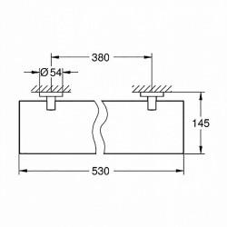 Стеклянная полка Grohe Essentials 40799001