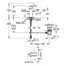 Смеситель для раковины Grohe BauEdge 23328000 Хром