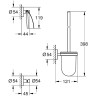 Набор аксессуаров для ванной Grohe Essentials 40407001