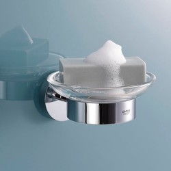 Мыльница Grohe Essentials 40368001 прозрачное стекло