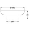 Мыльница Grohe Essentials 40368001 прозрачное стекло