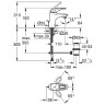 Смеситель для раковины Grohe Eurostyle 33558LS3 Белая луна