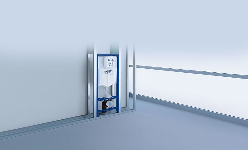 Инсталляция Grohe Solido 38811000 для унитаза с клавишей смыва Хром