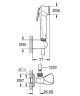 Гигиенический душ Grohe Tempesta-F 27514001 Хром