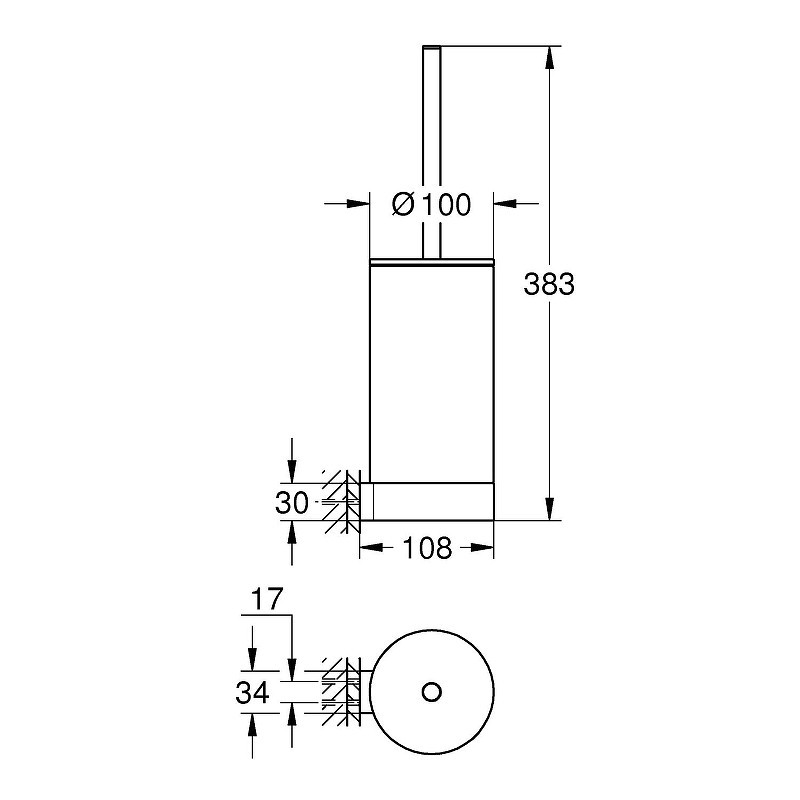 Ершик для унитаза Grohe Selection 41076000