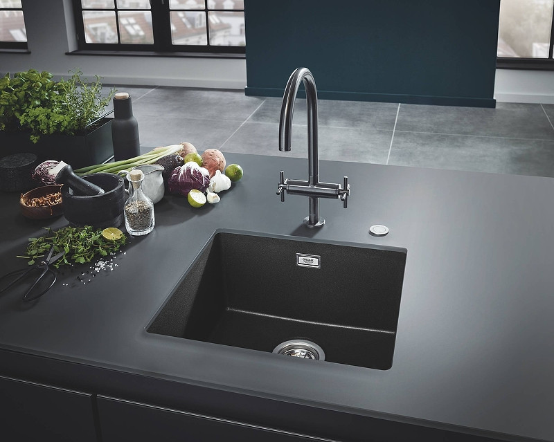 Кухонная мойка Grohe K700 46 31653AP0 Черный гранит