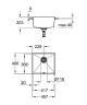 Кухонная мойка Grohe K700 46 31653AP0 Черный гранит