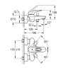 Смеситель для ванны Grohe Eurostyle 33591LS3 Белая луна