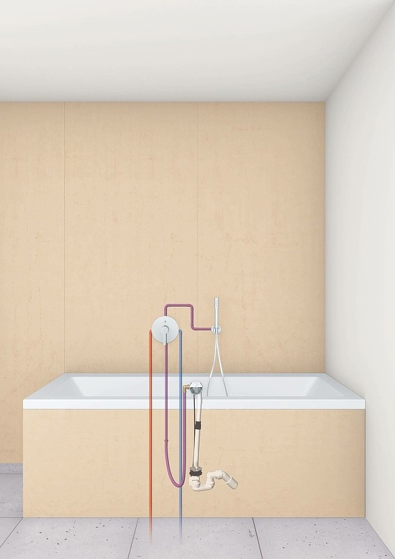 слив-перелив Grohe Talentofill 28990000 полуавтомат с наливом