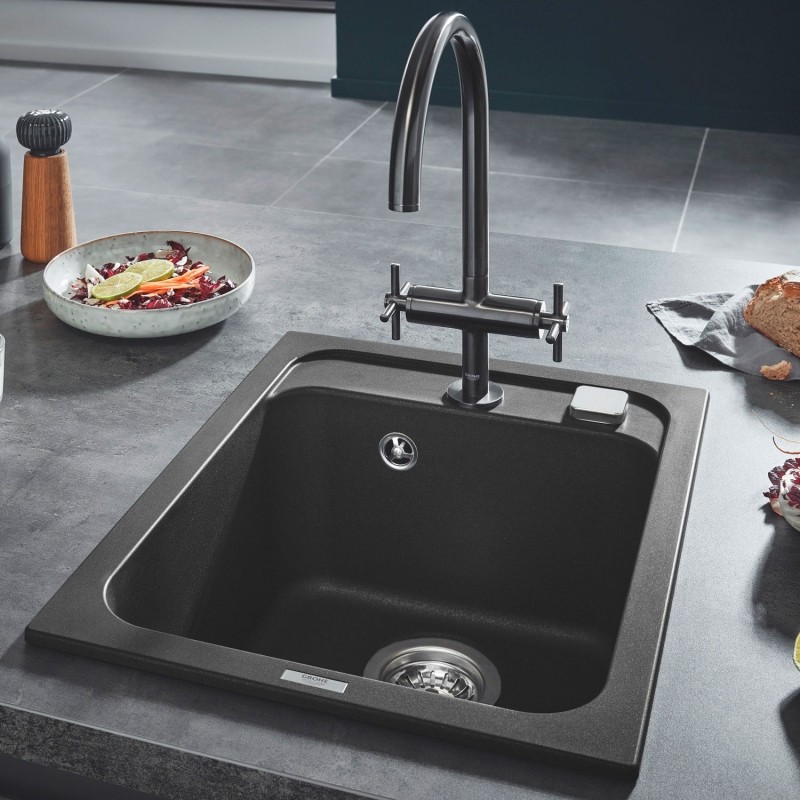 Кухонная мойка Grohe K700 40 31650AP0 Черный гранит