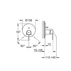 Смеситель для душа Grohe Plus 24060003
